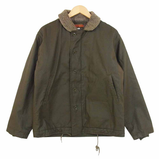 UC10528 N-1 デッキジャケット 裏ボア カーキ系 M【中古】