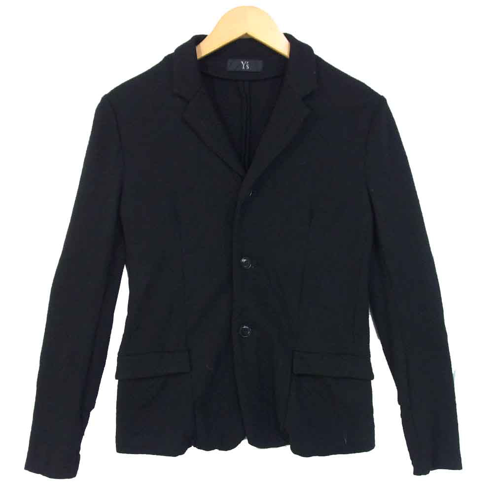 Y's Yohji Yamamoto ワイズ ヨウジヤマモト YY-T08-160 縮絨ウールテーラードジャケット ブラック系 2【中古】