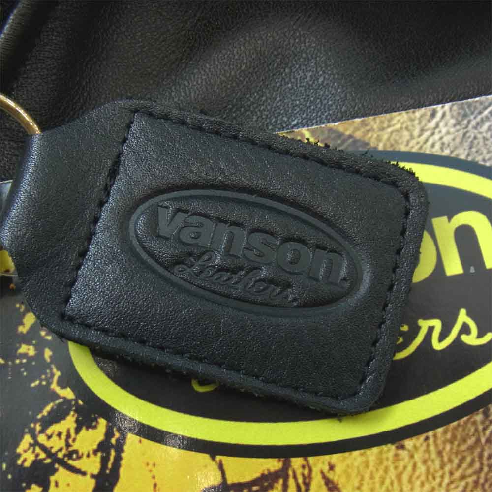 VANSON バンソン 80750B 極美品 C2 レザー ダブルライダース ジャケット ブラック系 38【美品】【中古】