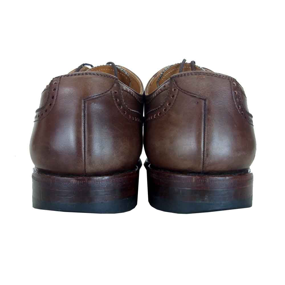 SCOTCH GRAIN スコッチグレイン 920 オデッサⅡ レザー セミブローグ ビジネス シューズ ブラウン ダークブラウン系 24CM【中古】