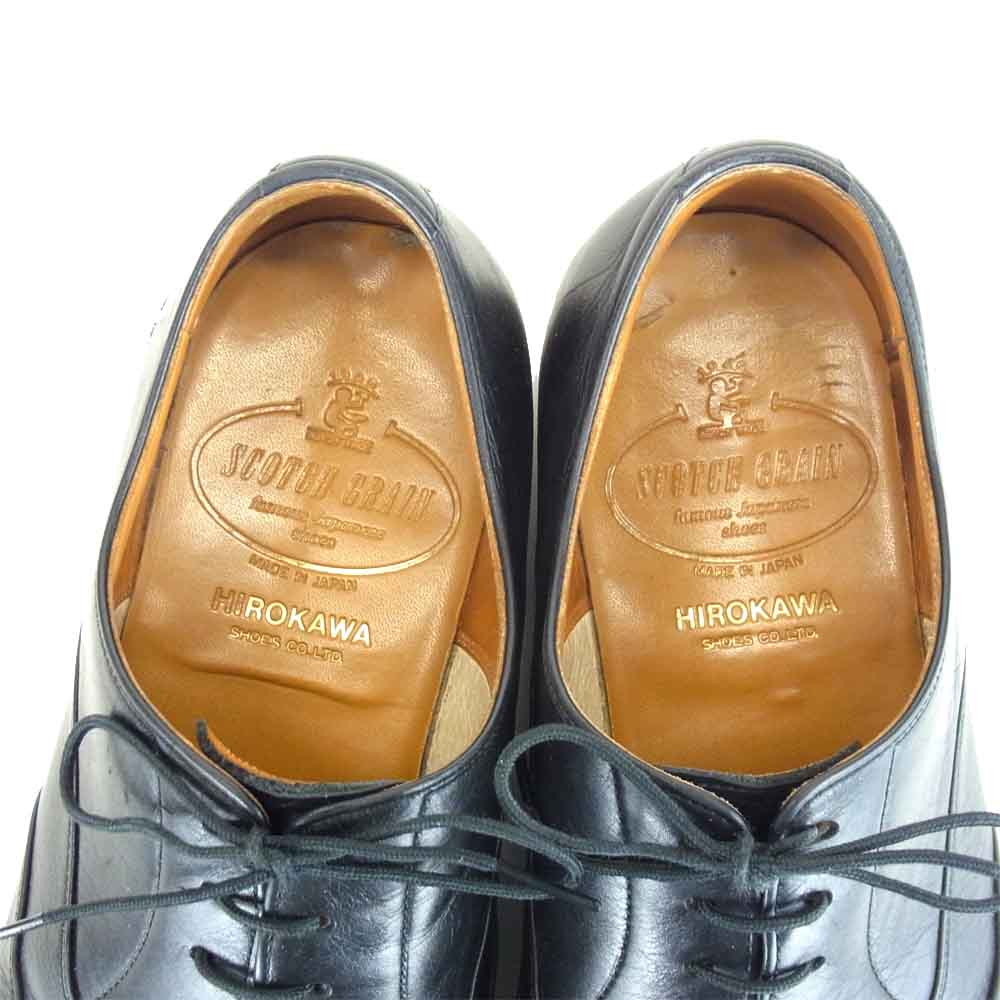 SCOTCH GRAIN スコッチグレイン 2745 ストレートチップ シャインオアレインⅢ ビジネス シューズ ブラック系 24【中古】