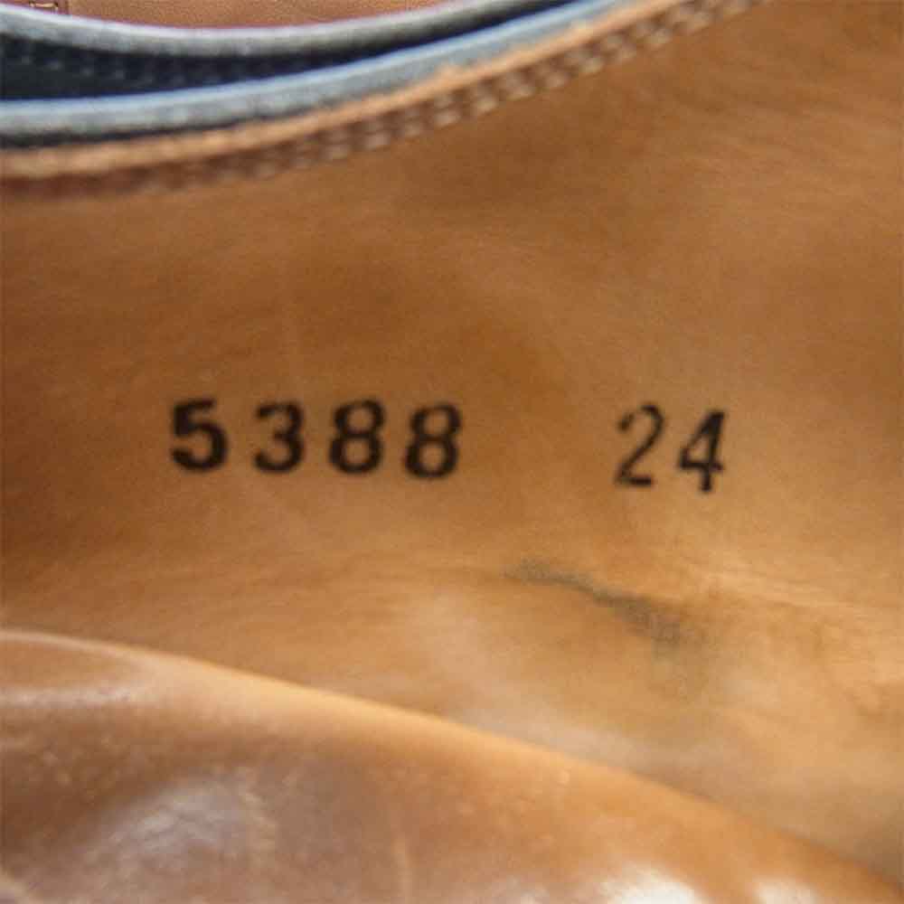 SCOTCH GRAIN スコッチグレイン 5388 スエードレザー ツーシーム スワールトゥ ビジネス シューズ ブラック系【中古】