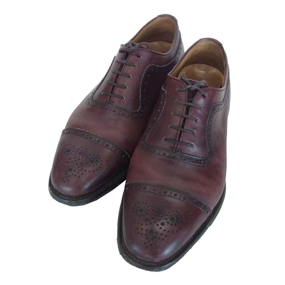 SCOTCH GRAIN スコッチグレイン 930 IMPERIAL II インペリアル2 セミブローグ ビジネス シューズ ブラウン系 24CM【中古】