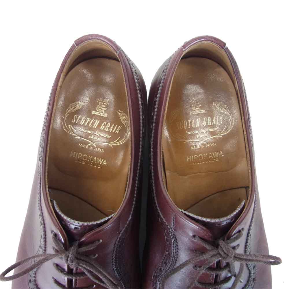 SCOTCH GRAIN スコッチグレイン 930 IMPERIAL II インペリアル2 セミブローグ ビジネス シューズ ブラウン系 24CM【中古】