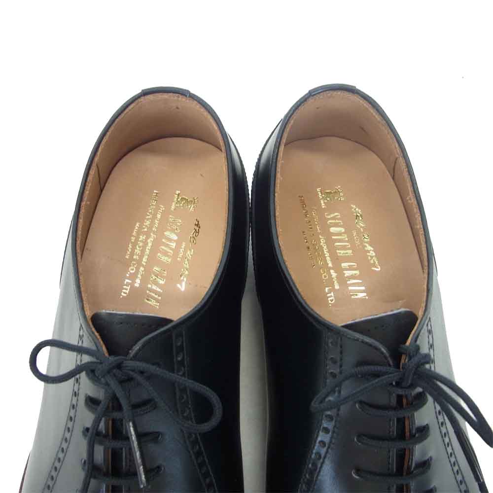 SCOTCH GRAIN スコッチグレイン 938 ツーシーム IMPERIAL II インペリアル2 ビジネス シューズ ブラック系【極上美品】【中古】
