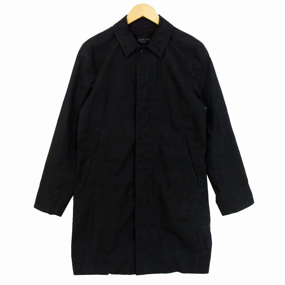 rag & bone ラグアンドボーン 34-05-0019 ステンカラーコート USA製 コットン ブラック系 36【中古】