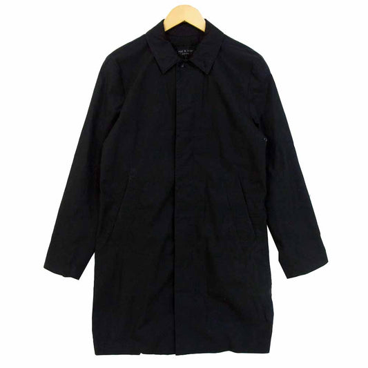 rag & bone ラグアンドボーン 34-05-0019 ステンカラーコート USA製 コットン ブラック系 36【中古】