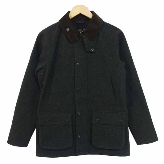 Barbour バブアー SL BEDALE BONDED WOOL ビデイル ボンディング ウール ジャケット カーキ系 ブラック系 36【美品】【中古】