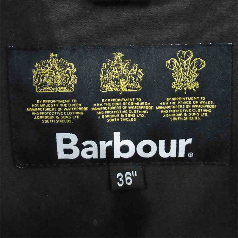 Barbour バブアー SL BEDALE BONDED WOOL ビデイル ボンディング ウール ジャケット カーキ系 ブラック系 36【美品】【中古】