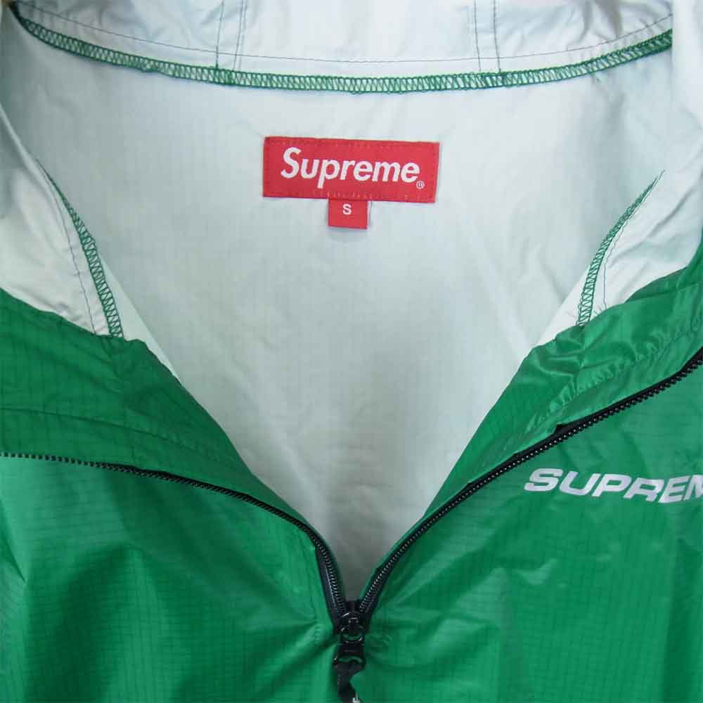 Supreme シュプリーム 17AW Packable Ripstop Pullover パッカブル リップストップ プルオーバー グリーン系 グリーン系 S【美品】【中古】