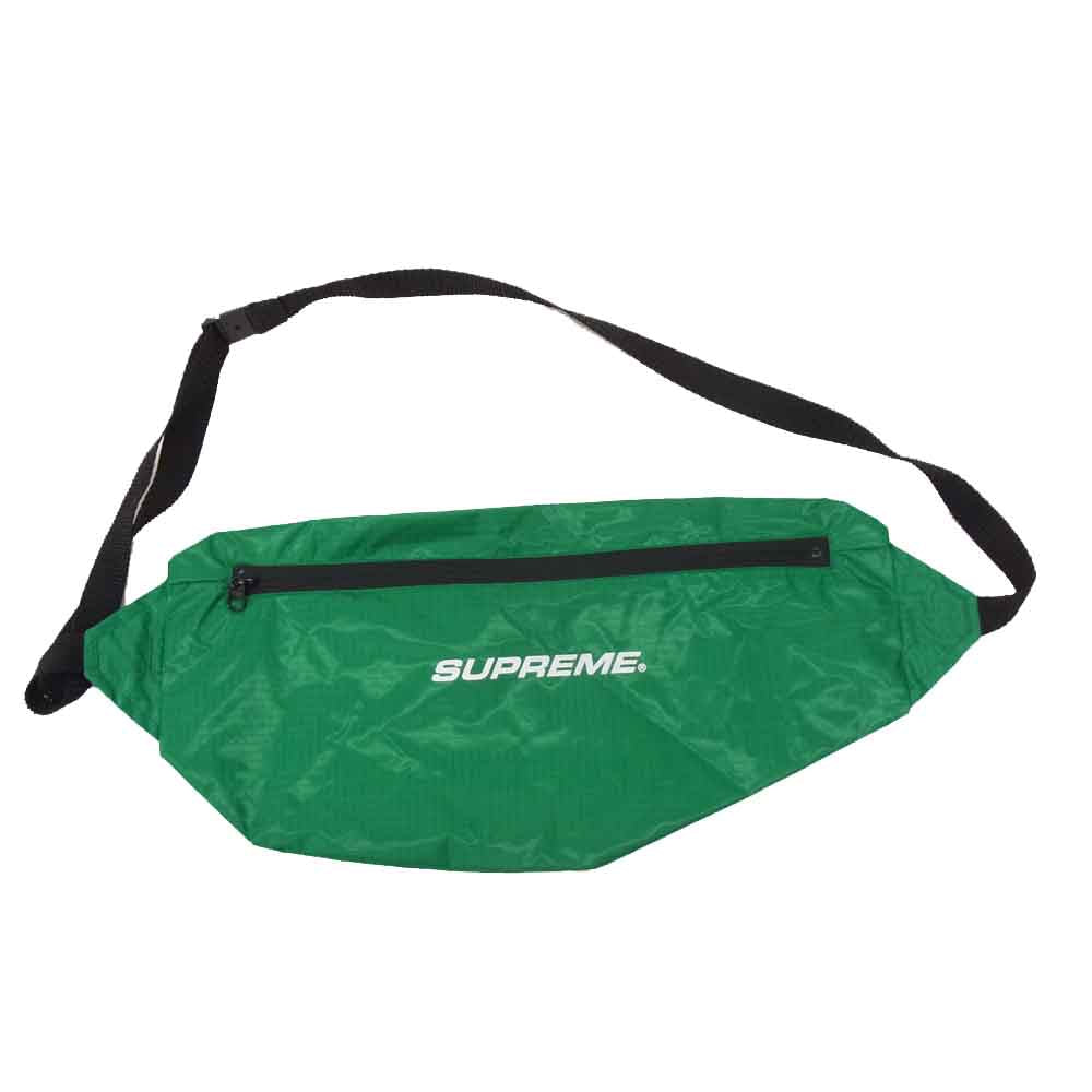 Supreme シュプリーム 17AW Packable Ripstop Pullover パッカブル リップストップ プルオーバー グリーン系 グリーン系 S【美品】【中古】