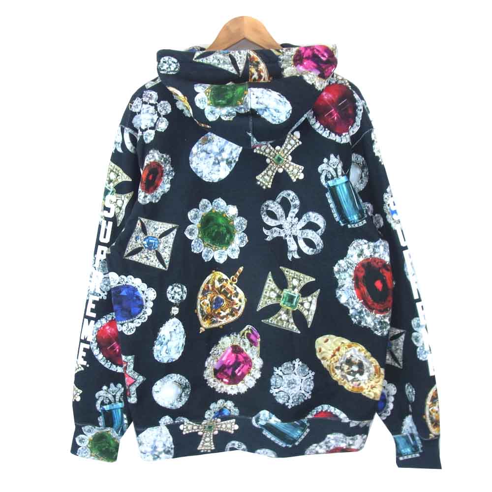 Supreme シュプリーム 18AW Jewels Hooded Sweatshirt ジュエル ブラック系 ブラック系 XL【中古】