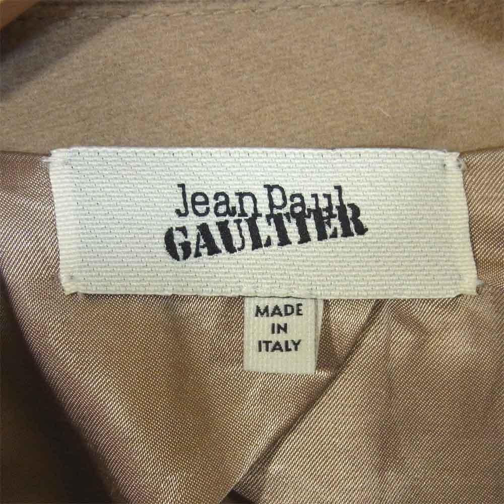 JEAN-PAUL GAULTIER ジャンポールゴルチエ アーカイブ イタリア製 国内バスストップ正規品 ファスナー メルトン Pコート ベージュ系 38【中古】