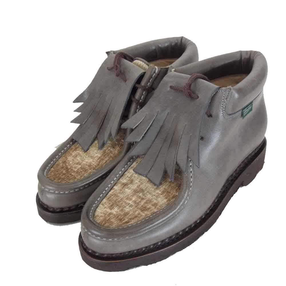 Paraboot パラブーツ × ジュンコシマダ JUNKO SHIMADA 155084 MILLA GRIFF TOGO ハラコ ブーツ ブラウン系 37【新古品】【未使用】【中古】