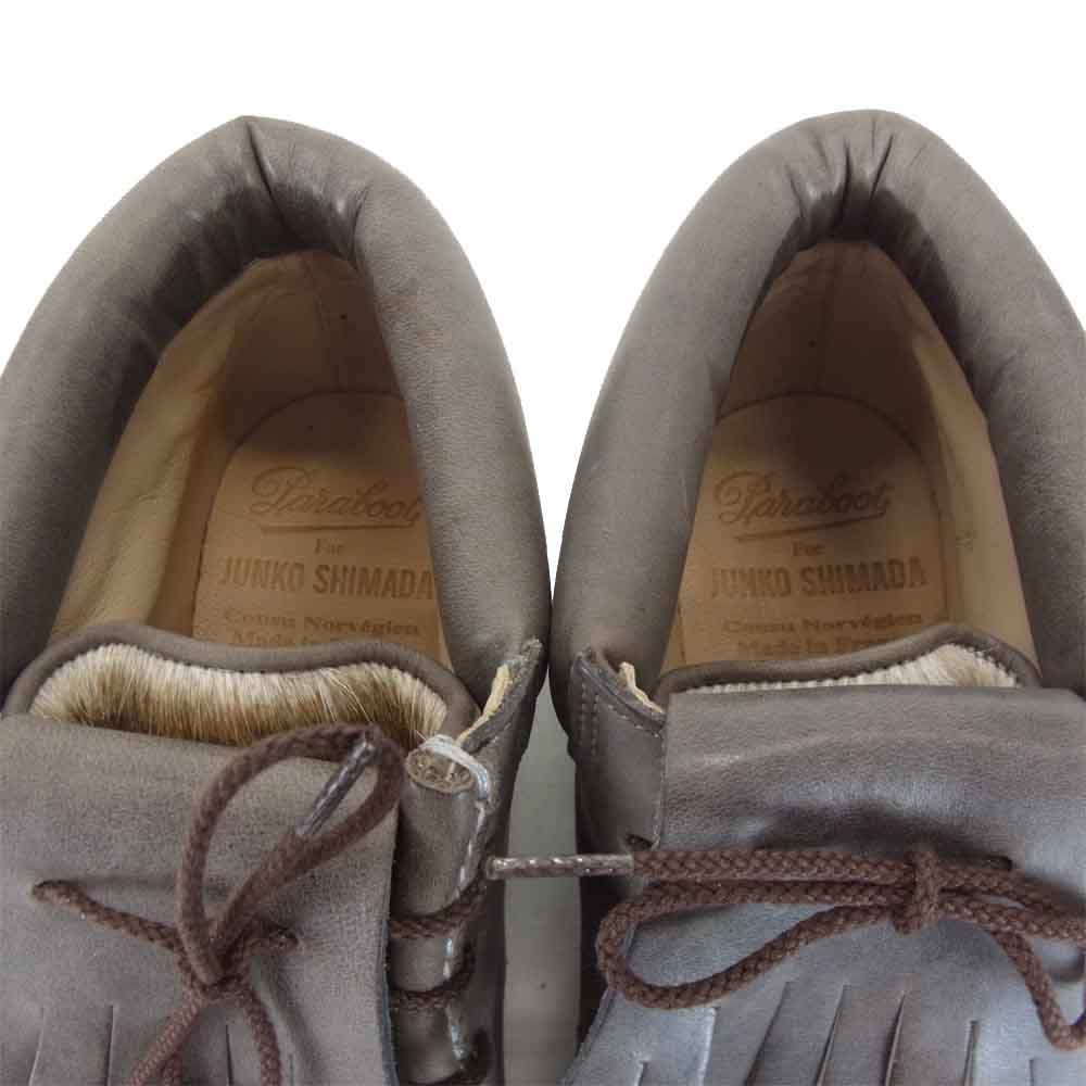 Paraboot パラブーツ × ジュンコシマダ JUNKO SHIMADA 155084 MILLA GRIFF TOGO ハラコ ブーツ ブラウン系 37【新古品】【未使用】【中古】