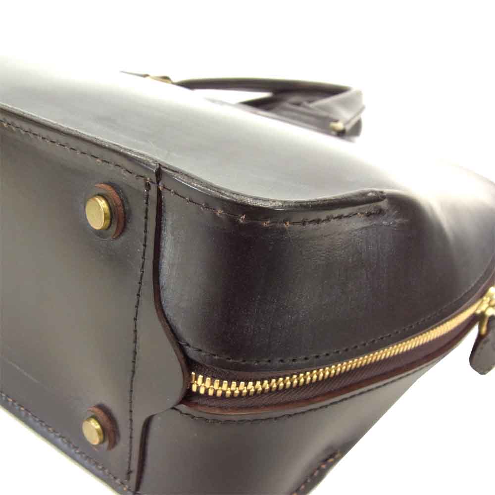 GANZO ガンゾ 57298 GUD レザー ブリーフケース バッグ バーガンディ ブラウン系 H30×W45×D11.5cm 持ち手(高さ)：15cm【美品】【中古】