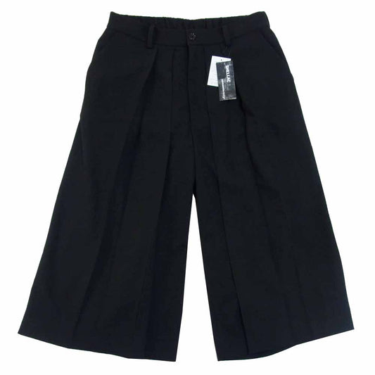 SHELLAC シェラック 530753 レーヨン混 ワイド パンツ ブラック系 L【新古品】【未使用】【中古】