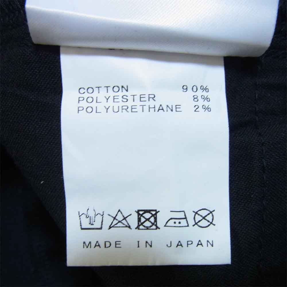 JULIUS ユリウス 717PAM14-C Tucked Knee Skinny Denim コーティング スキニー デニム パンツ ブラック系 3【新古品】【未使用】【中古】