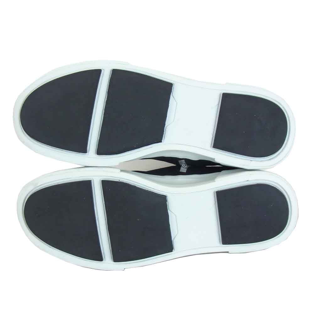 JULIUS ユリウス 708FW1 COTTON CANVAS W TOE CUP SNEAKERS トゥ カップ ジップ スニーカー  ブラック系【新古品】【未使用】【中古】