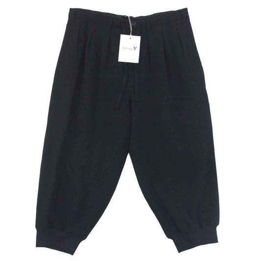 Yohji Yamamoto ヨウジヤマモト GR-P14-101 Ground-Y グラウンドワイ ヘム リブ バルーンパンツ ブラック系 3【新古品】【未使用】【中古】