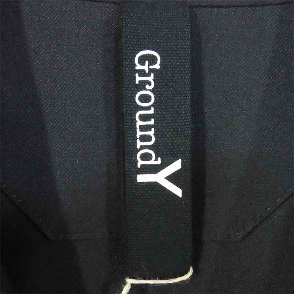 Yohji Yamamoto ヨウジヤマモト GR-J14-100 Ground-Y グラウンドワイ TW Gaberdine Tape Long Shirt Jacket バック ギャバジン テープ ロングシャツ ジャケット ブラック系 3【新古品】【未使用】【中古】