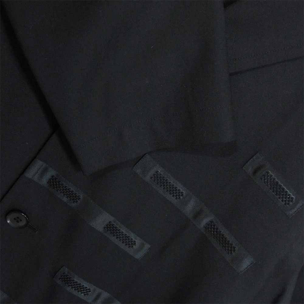 Yohji Yamamoto ヨウジヤマモト GR-J14-100 Ground-Y グラウンドワイ TW Gaberdine Tape Long Shirt Jacket バック ギャバジン テープ ロングシャツ ジャケット ブラック系 3【新古品】【未使用】【中古】