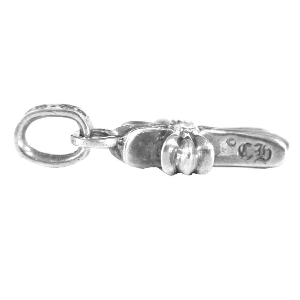CHROME HEARTS クロムハーツ（原本無） ベイビー ファット チャーム 両面 1Ｐ ダイヤ ペンダントトップ シルバー系【中古】