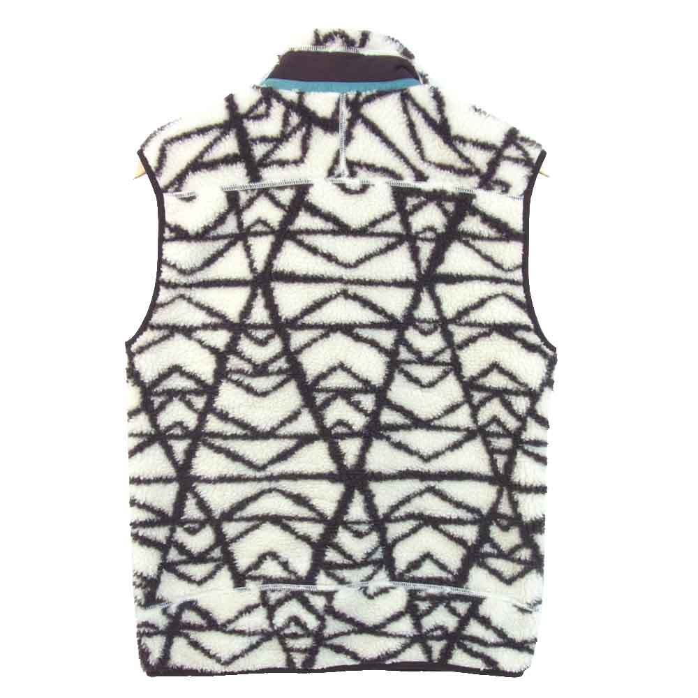 patagonia パタゴニア 23048 クラシック レトロX フリース ベスト ホワイト×ブラウン系 S【中古】
