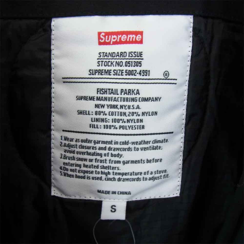 Supreme シュプリーム 15AW Fishtail parka フィッシュ テール パーカー ジャケット ブラック系 ブラック系 S【中古】