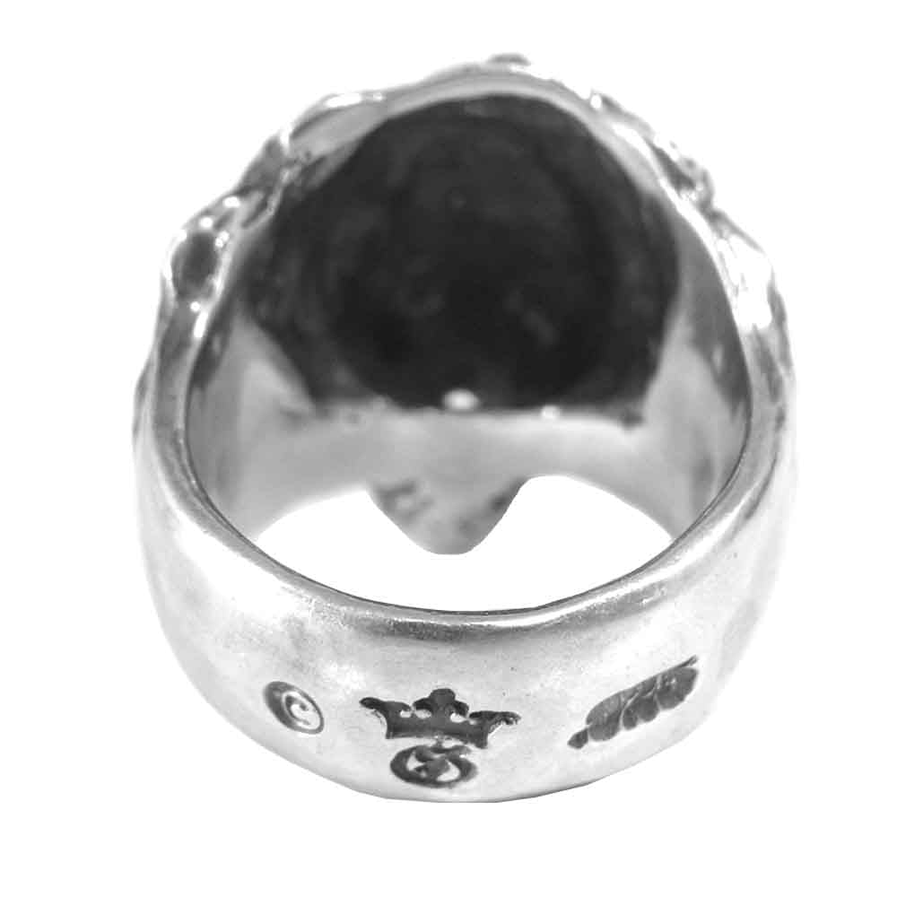 GABOR ガボール 国内正規店 ギャランティカード 付属 Legendary Lion Ring ライオン ヘッド リング シルバー系 20号程度【美品】【中古】
