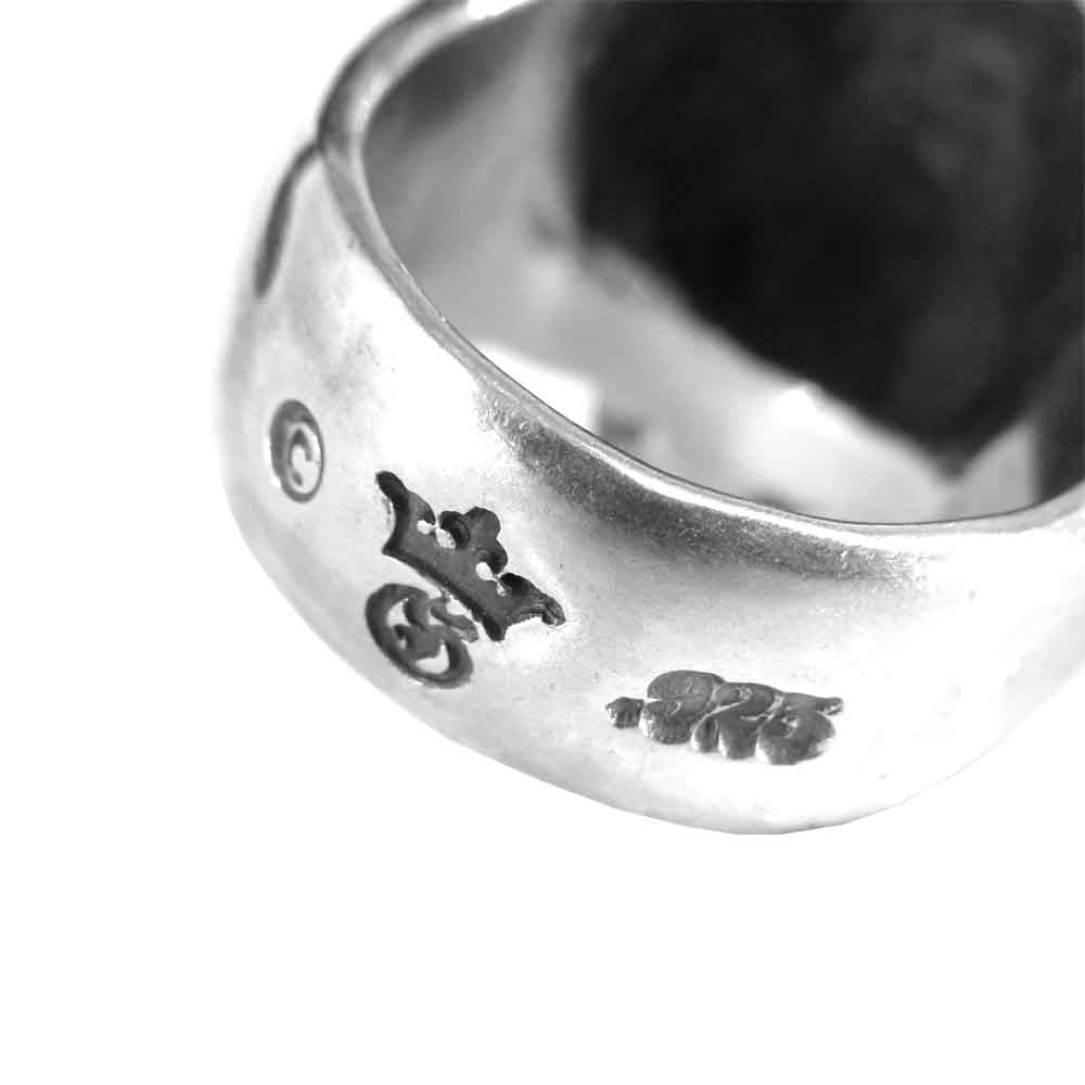 GABOR ガボール 国内正規店 ギャランティカード 付属 Legendary Lion Ring ライオン ヘッド リング シルバー系 20号程度【美品】【中古】
