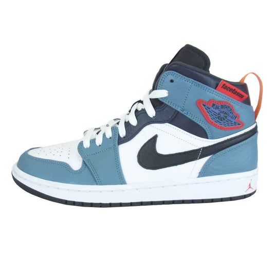 NIKE AIR JORDAN ナイキ ジョーダン CU2802-100 FACETASM ファセッタズム 1 MID SE FRLS APLA ワン ミッド ホワイト系 ブルー系 28CM【美品】【中古】