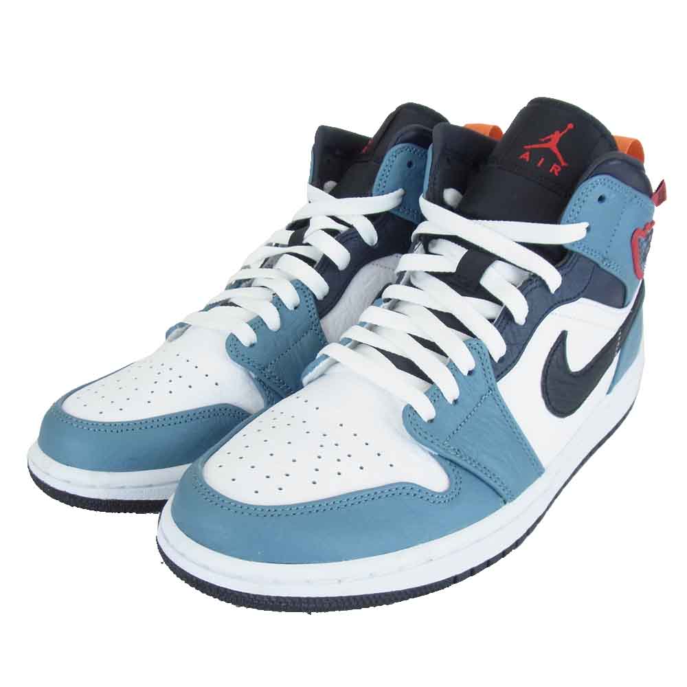 NIKE AIR JORDAN ナイキ ジョーダン CU2802-100 FACETASM ファセッタズム 1 MID SE FRLS APLA ワン ミッド ホワイト系 ブルー系 28CM【美品】【中古】