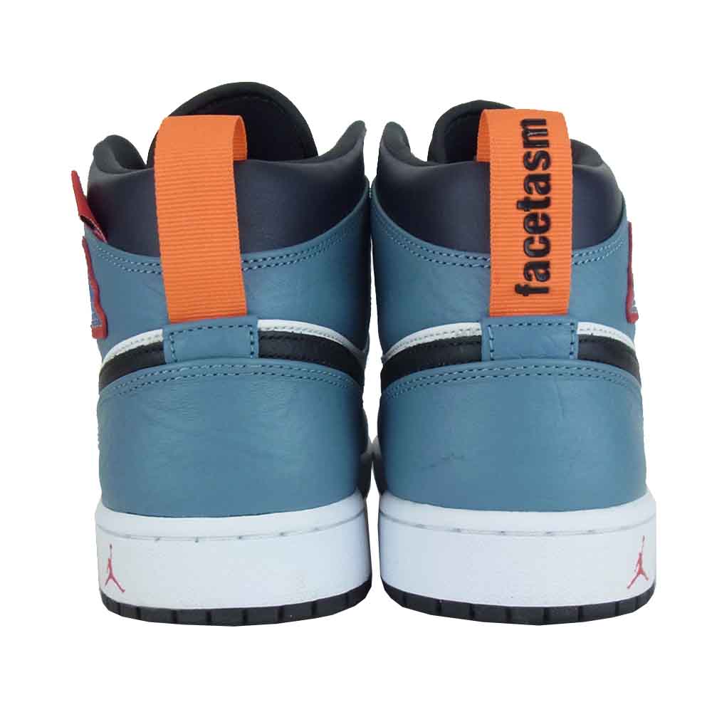 NIKE AIR JORDAN ナイキ ジョーダン CU2802-100 FACETASM ファセッタズム 1 MID SE FRLS APLA ワン ミッド ホワイト系 ブルー系 28CM【美品】【中古】