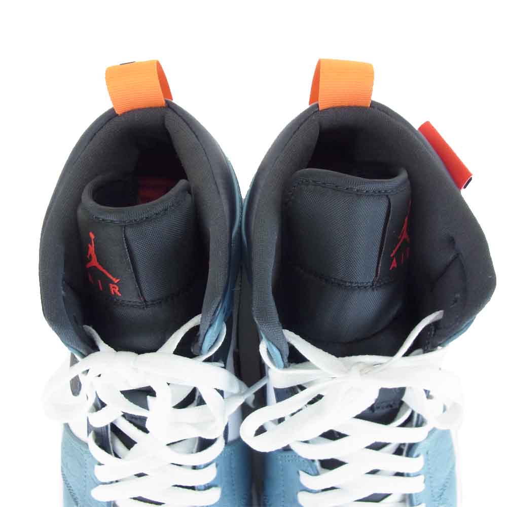 NIKE AIR JORDAN ナイキ ジョーダン CU2802-100 FACETASM ファセッタズム 1 MID SE FRLS APLA ワン ミッド ホワイト系 ブルー系 28CM【美品】【中古】