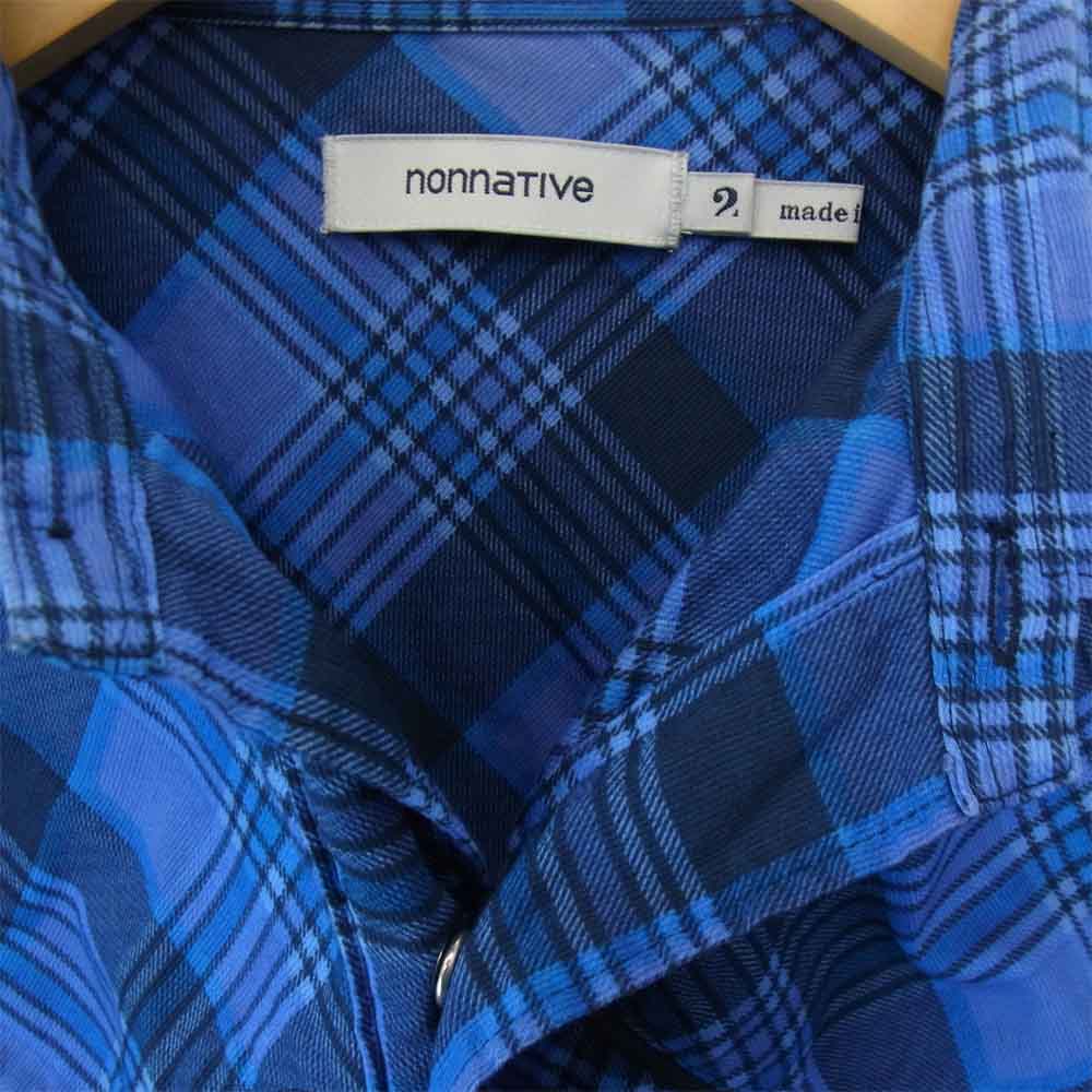 nonnative ノンネイティブ 15SS VNN-S2712 RANCHER SHIRT COTTON PIQUE CHECK ピケ コットン チェックシャツ マルチカラー系【中古】