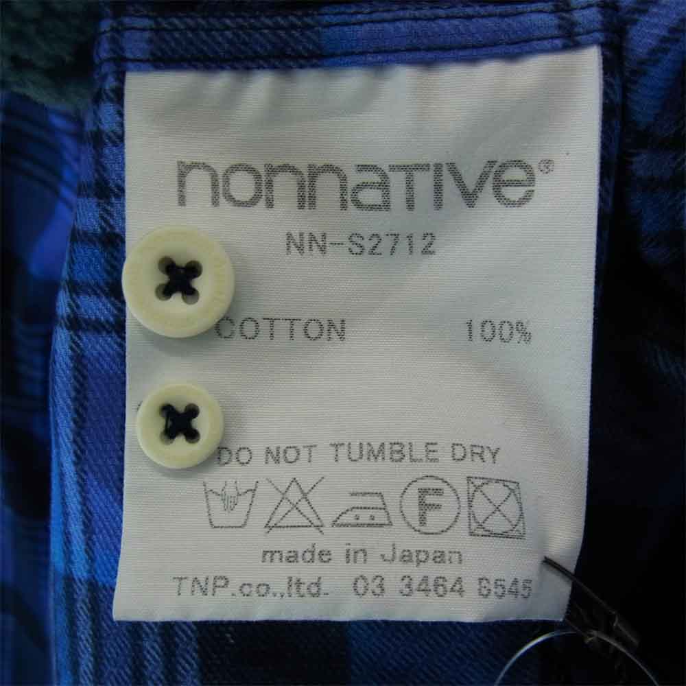 nonnative ノンネイティブ 15SS VNN-S2712 RANCHER SHIRT COTTON PIQUE CHECK ピケ コットン チェックシャツ マルチカラー系【中古】