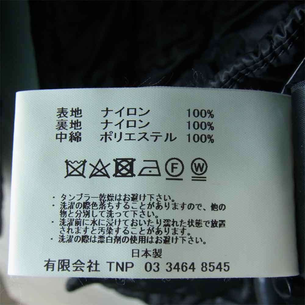 nonnative ノンネイティブ 19AW NN-JU3609 CARPENTER PUFF JACKET POLY DICROS DNA LIGHT カーペンター パフ ジャケット ブラック系【美品】【中古】