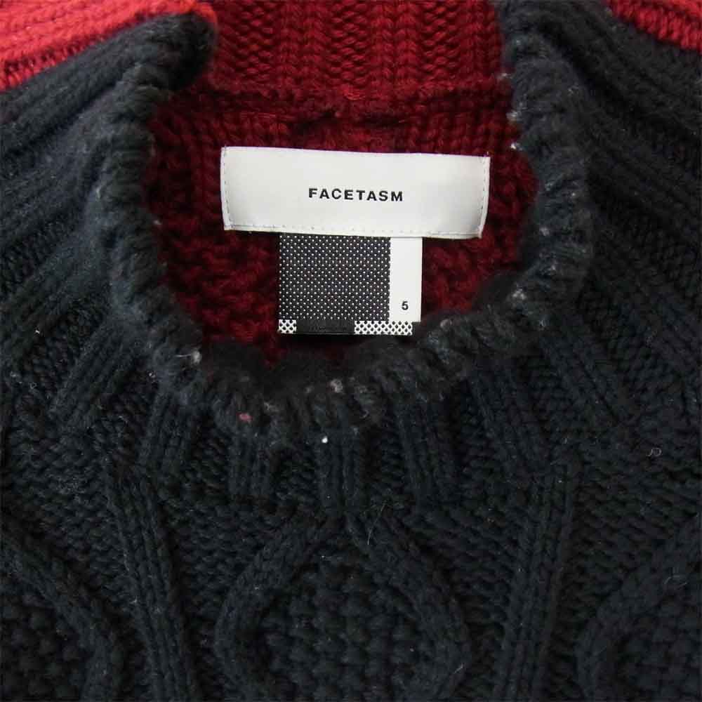 ファセッタズム PIPPA-KN-U04 HIGH NECK ARAN SWEATER ハイネック アラン ニット セーター 5【中古】