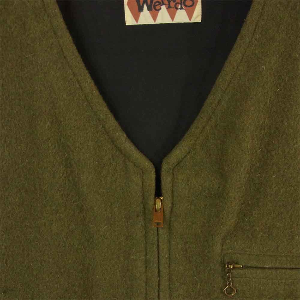 WEIRDO ウィアード WRD-16-AW-06 FUCK U VEST ファックユー ベスト カーキ系 L【中古】