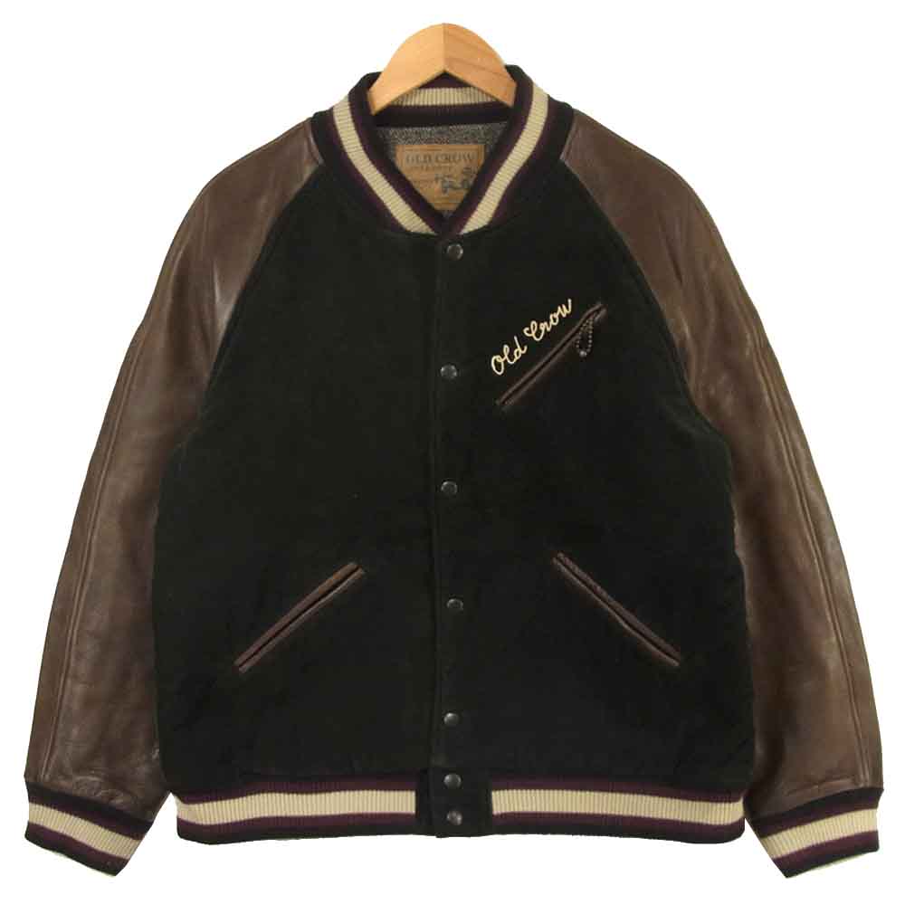 オールドクロウ 18AW OC-18-AW-04 MADE by GLAD HAND & Co. グラッドハンド Rodder Club Jacket ロッダー クラブ ジャケット ブラック系 ブラウン系 XL【中古】