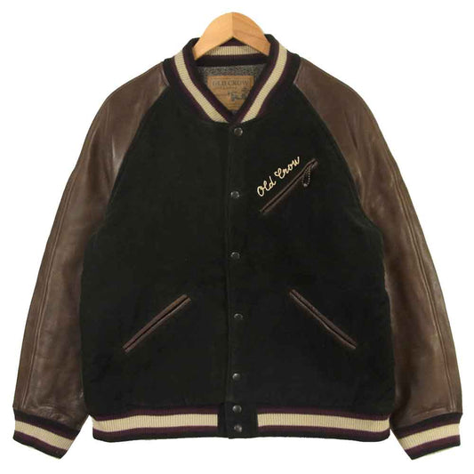 オールドクロウ 18AW OC-18-AW-04 MADE by GLAD HAND & Co. グラッドハンド Rodder Club Jacket ロッダー クラブ ジャケット ブラック系 ブラウン系 XL【中古】