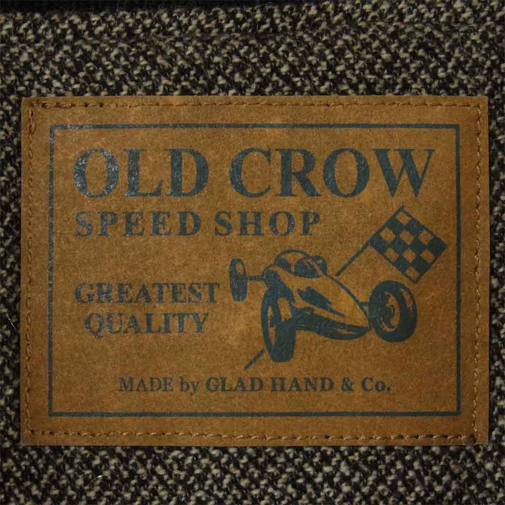 オールドクロウ 18AW OC-18-AW-04 MADE by GLAD HAND & Co. グラッドハンド Rodder Club Jacket ロッダー クラブ ジャケット ブラック系 ブラウン系 XL【中古】