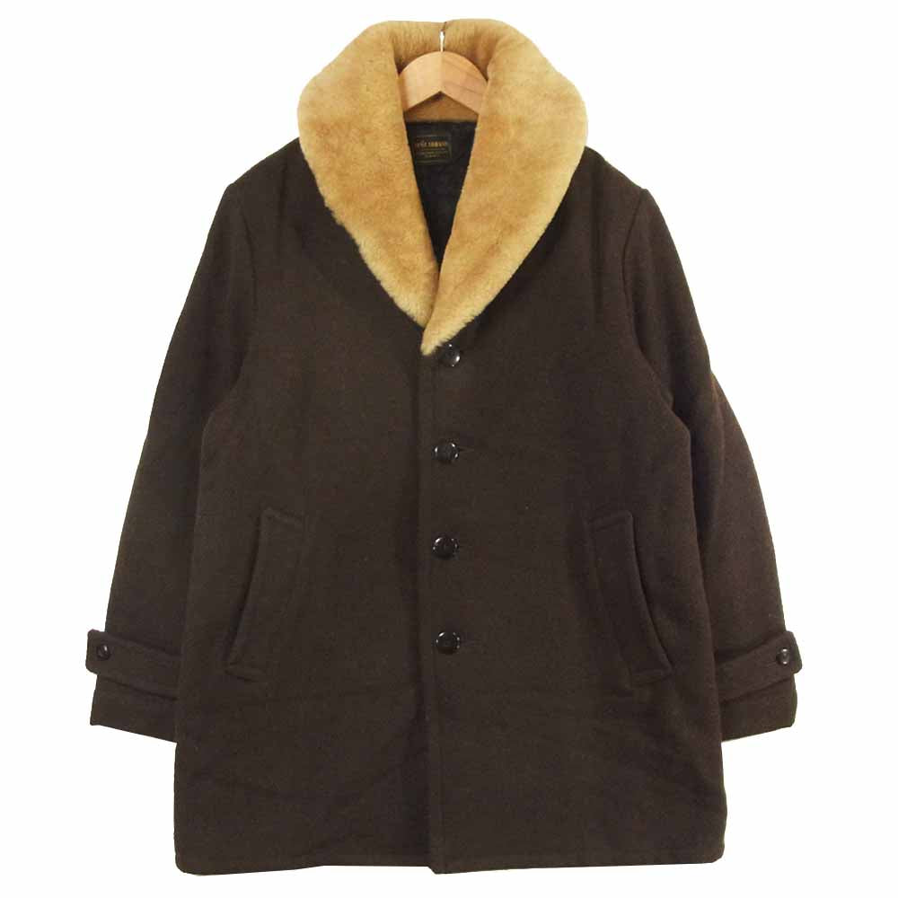 BY GLADHAND バイグラッドハンド BYGH-16AW-05 GLADDEN DONKEY COAT 襟リアルムートン ドンキー コート ブラウン系 L【中古】