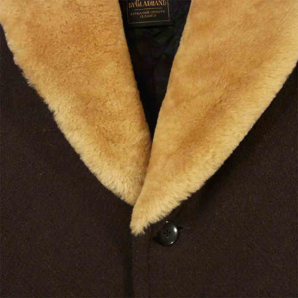 BY GLADHAND バイグラッドハンド BYGH-16AW-05 GLADDEN DONKEY COAT 襟リアルムートン ドンキー コート ブラウン系 L【中古】