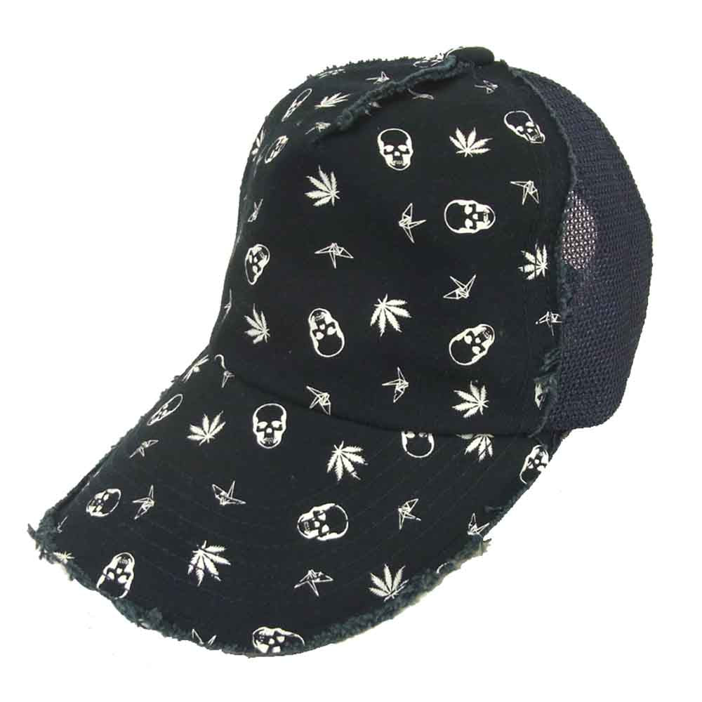 ウノ ピゥ ウノ ウグァーレ トレ lucien pellat-finet ルシアンペラフィネ original monogram cap オリジナル モノグラム メッシュ キャップ ダークネイビー系 フリー【中古】