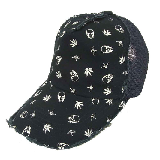 ウノ ピゥ ウノ ウグァーレ トレ lucien pellat-finet ルシアンペラフィネ original monogram cap オリジナル モノグラム メッシュ キャップ ダークネイビー系 フリー【中古】