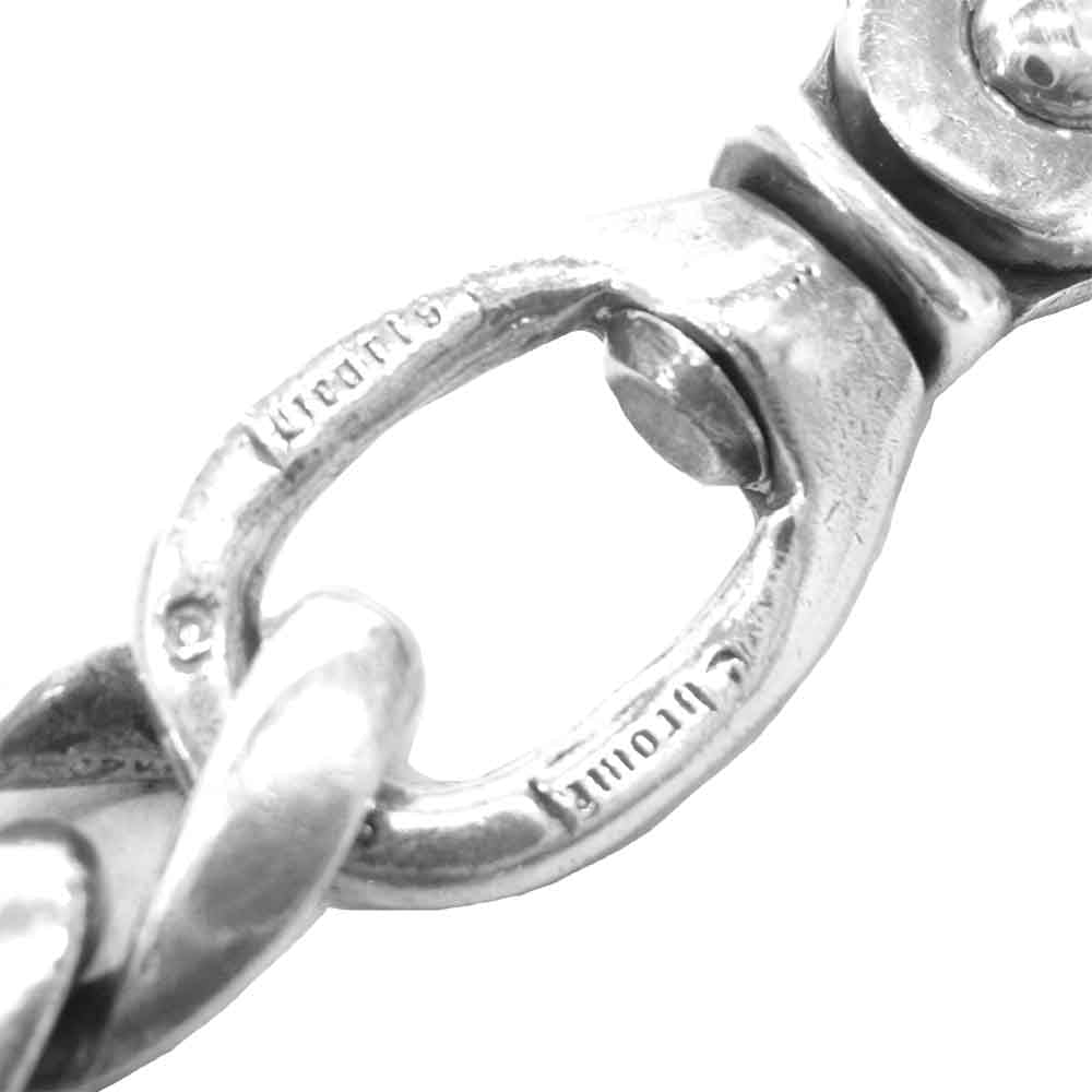 CHROME HEARTS クロムハーツ（原本無） 2クリップ ショート クラシック リンク ウォレットチェーン シルバー系 約41cm【中古】