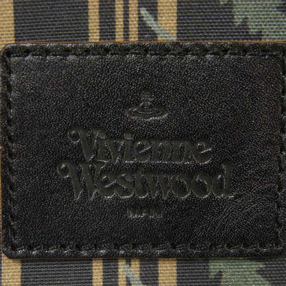 Vivienne WestwoodMAN ヴィヴィアンウエストウッドマン 総柄 ミニ ショルダー バッグ グリーン系【中古】