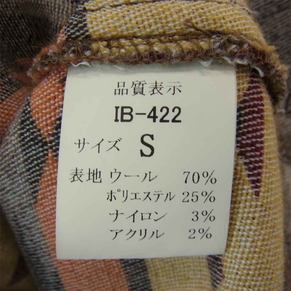 INDIAN MOTOCYCLE インディアン モトサイクル コンチョ ボタン ネイティブ柄 ジャケット レッド マルチカラー系 S【中古】